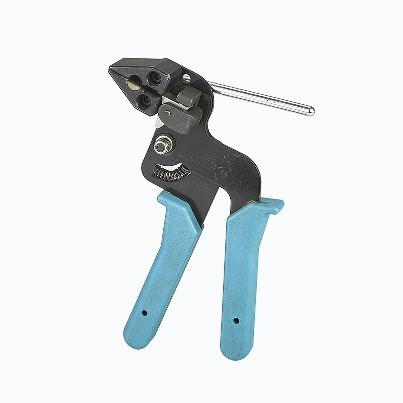 Stainless steel cable tie fasten and cutting tool
